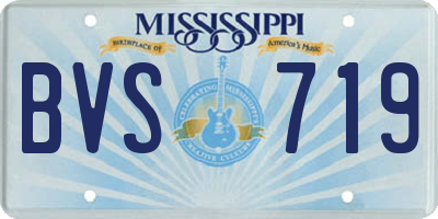 MS license plate BVS719