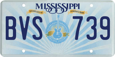 MS license plate BVS739