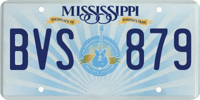 MS license plate BVS879