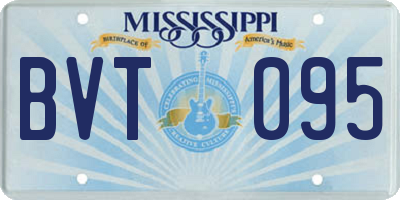 MS license plate BVT095