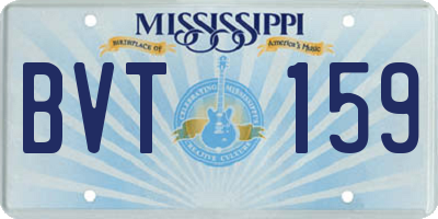 MS license plate BVT159