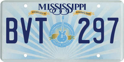 MS license plate BVT297