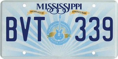 MS license plate BVT339