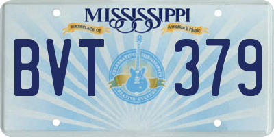 MS license plate BVT379