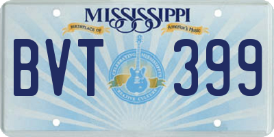 MS license plate BVT399