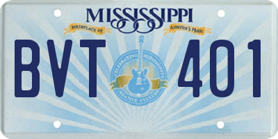 MS license plate BVT401