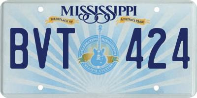 MS license plate BVT424