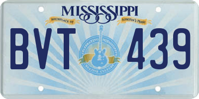 MS license plate BVT439