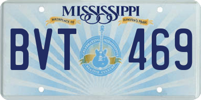 MS license plate BVT469