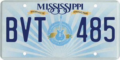 MS license plate BVT485