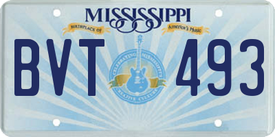 MS license plate BVT493