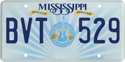 MS license plate BVT529