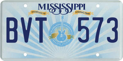 MS license plate BVT573
