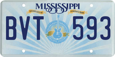 MS license plate BVT593