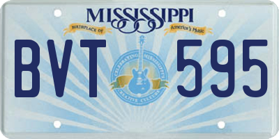 MS license plate BVT595