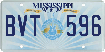 MS license plate BVT596