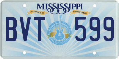 MS license plate BVT599