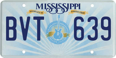 MS license plate BVT639