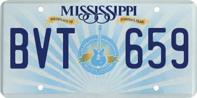 MS license plate BVT659