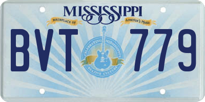 MS license plate BVT779