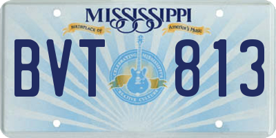 MS license plate BVT813