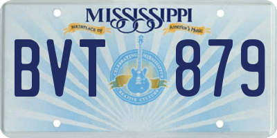 MS license plate BVT879