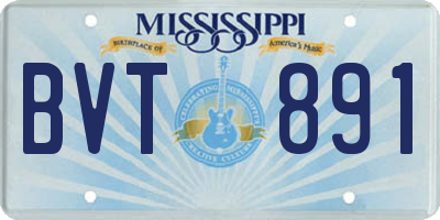 MS license plate BVT891