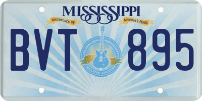 MS license plate BVT895