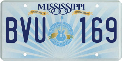 MS license plate BVU169