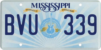 MS license plate BVU339