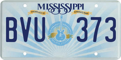 MS license plate BVU373