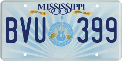 MS license plate BVU399