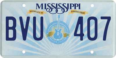 MS license plate BVU407