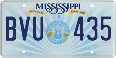 MS license plate BVU435