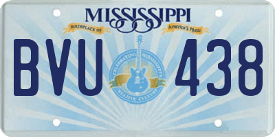 MS license plate BVU438