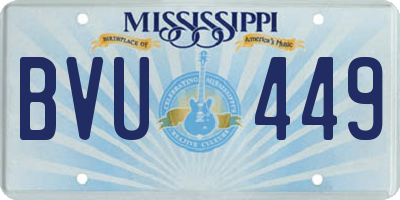 MS license plate BVU449