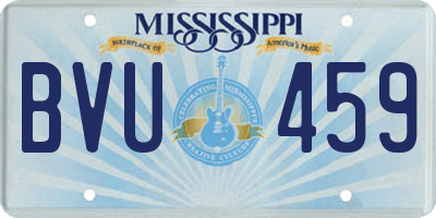 MS license plate BVU459
