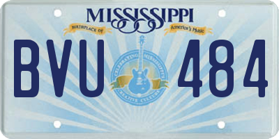 MS license plate BVU484