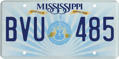 MS license plate BVU485