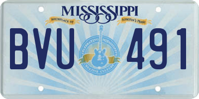 MS license plate BVU491