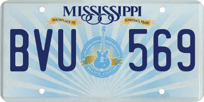 MS license plate BVU569