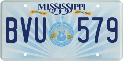 MS license plate BVU579