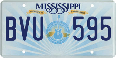 MS license plate BVU595