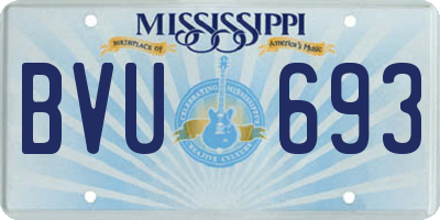 MS license plate BVU693