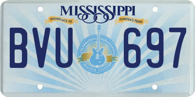 MS license plate BVU697