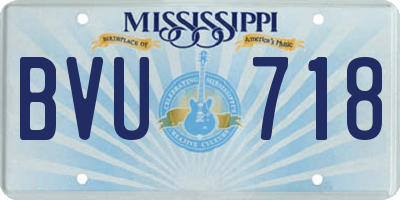 MS license plate BVU718