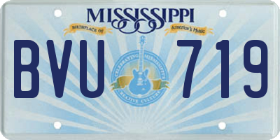 MS license plate BVU719