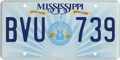 MS license plate BVU739