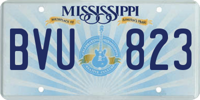 MS license plate BVU823