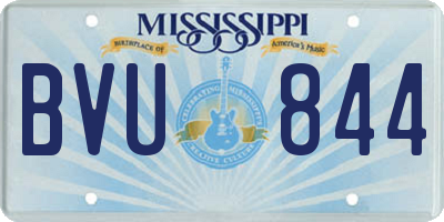 MS license plate BVU844